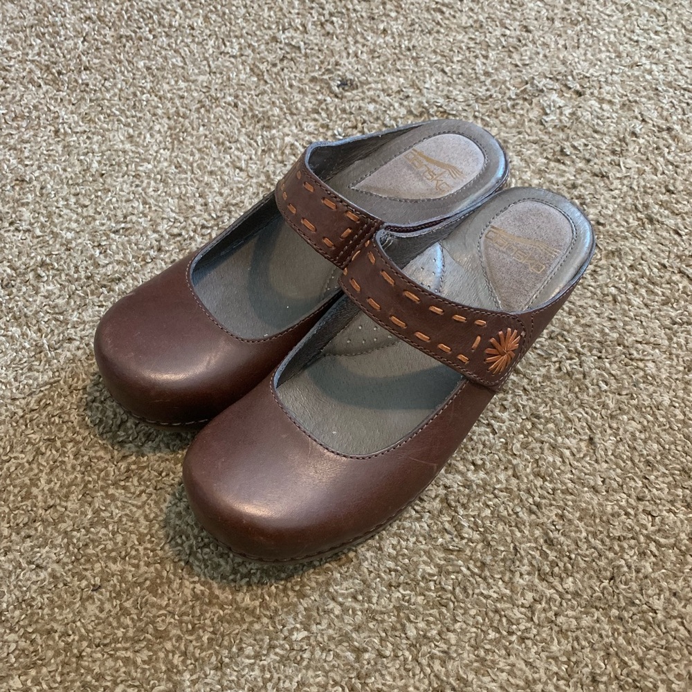 Dansko Solitaire Mary Jane Clogs Size EU 37